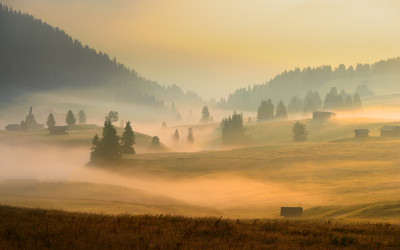 Ape di Siusi 아침