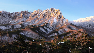 울산바위 설경