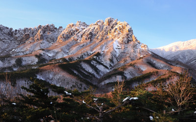 울산바위 설경
