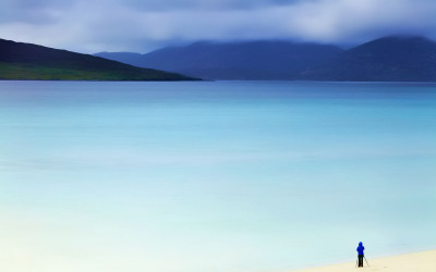 woman in sea