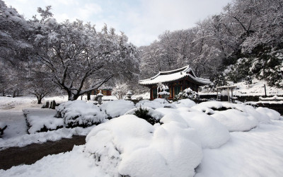 설경 광천사..