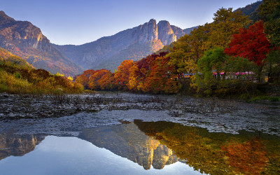 주왕산에서...