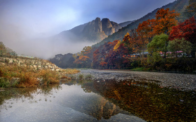 주왕산에서...