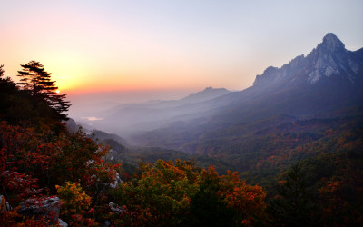 울산바위가 보이는 풍경