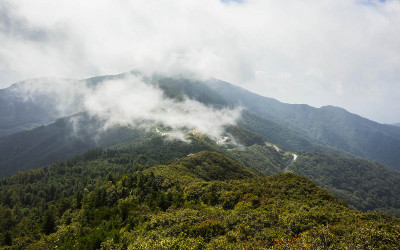 지리산 정령치.
