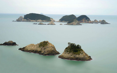 경남 망산 전망대에서.