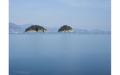 남해 혈도섬과 죽도섬.