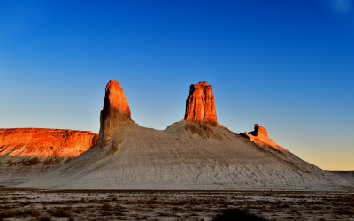 형제바위 일출경