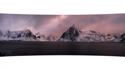 The sunset of Reine