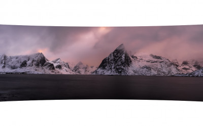 The sunset of Reine
